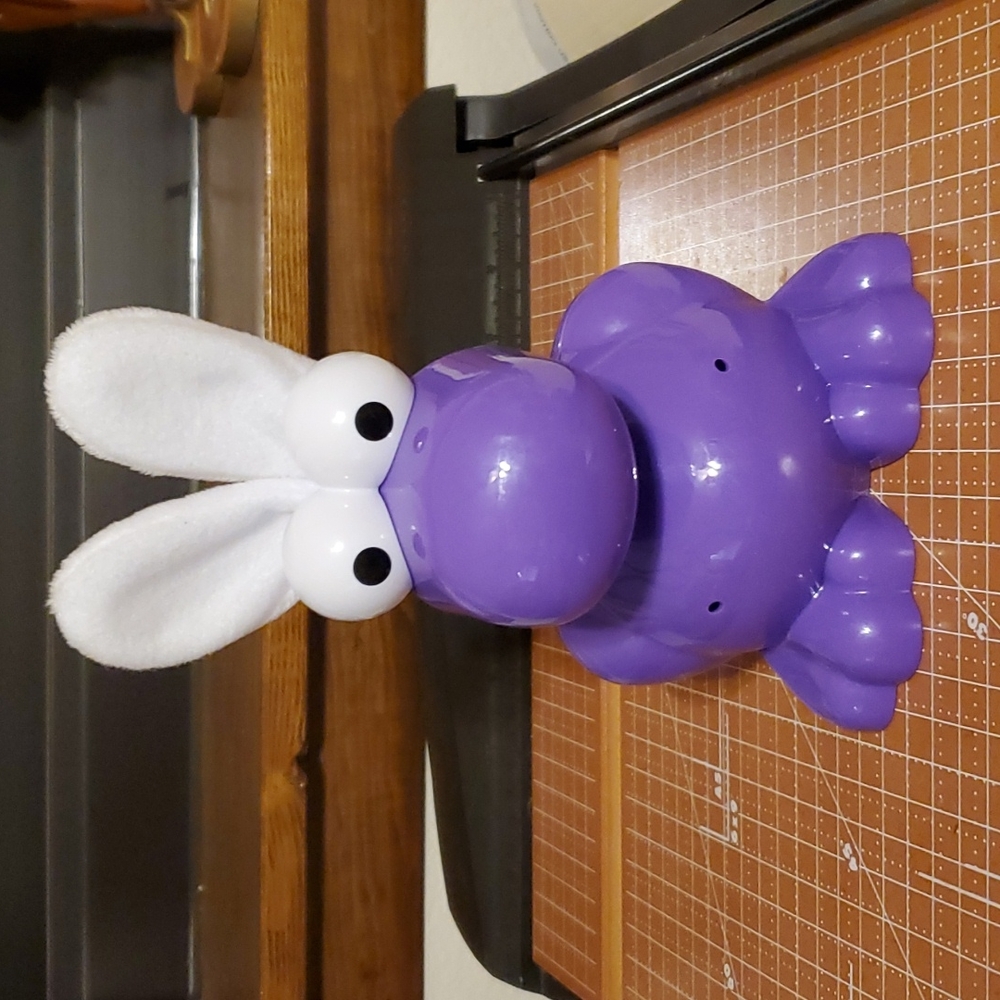 Purple Plastic Easter Bunny Container